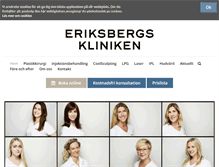 Tablet Screenshot of eriksbergskliniken.se